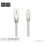 U9 Zinc Alloy Jelly Knitted Type-C Charging Cable - Silver
